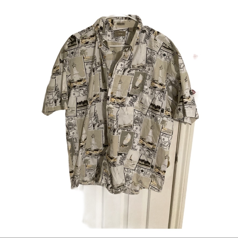 Natural Issue button down short sleeve shirt